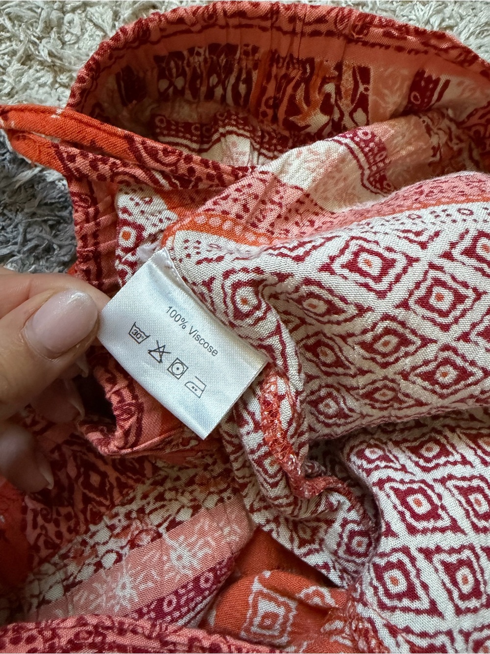 Earthbound Wide-Leg Printed Pants |Orange - Picture 4 of 6